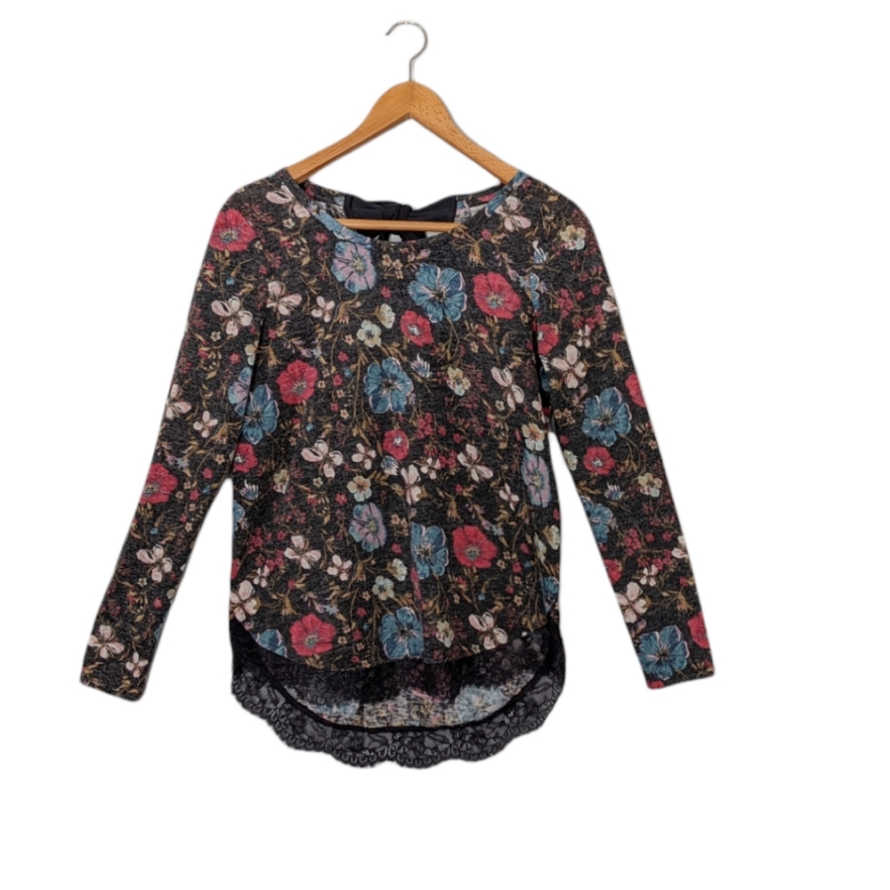 Disney by Lauren Conrad Multicolor Floral Top Size Small